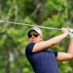 Riley Smyth follows through on her swing during Epson Tour Great Lakes Championship victory, her second win of the 2025 season.