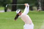 Auton Kim hitting a shot during the 2026 HSBC Women's World Championship Round 1
