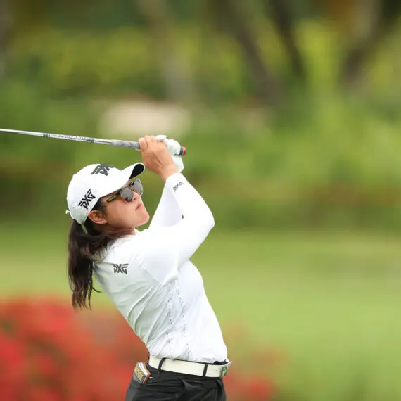 Auston Kim during the 2026 HSBC Women's World Championship