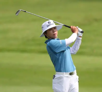 Somi Lee plays her 2nd shot at 2nd hole during the second round of the Honda LPGA Thailand 2026 at Siam Country Club on February 20, 2026 in Chon Buri, Thailand. (Photo by Thananuwat Srirasant/Getty Images)