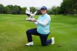 Angel Yin holds the Honda LPGA Thailand trophy after winning the 2025 title at Siam Country Club in Pattaya, Thailand