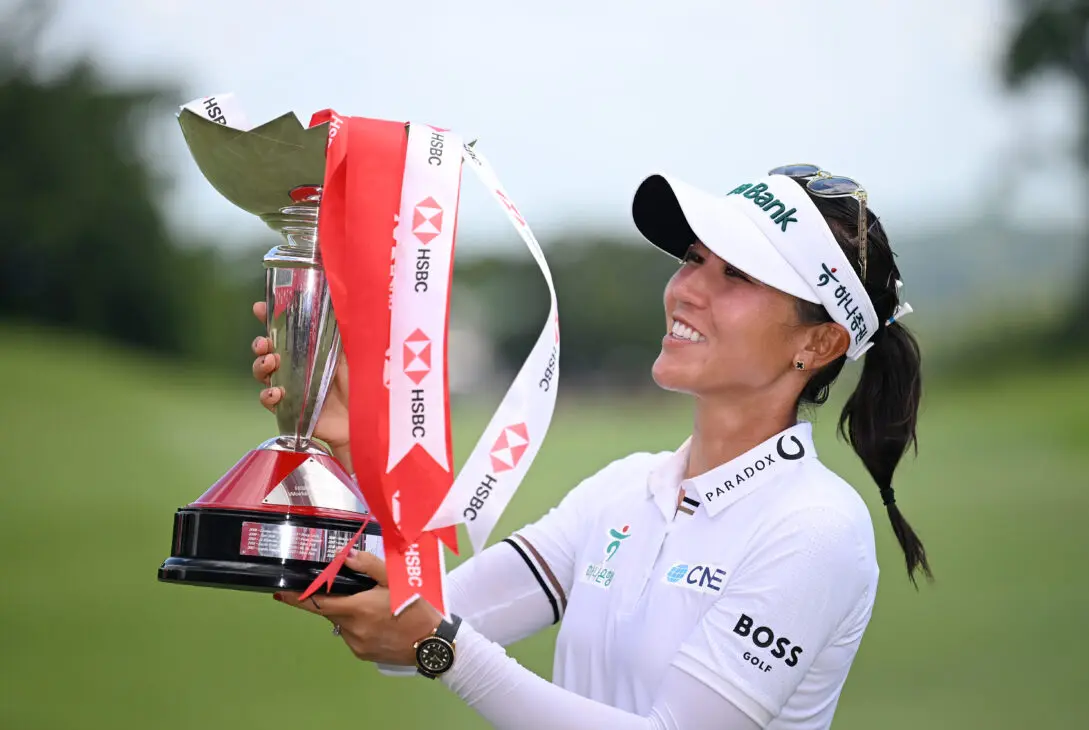 Lydia Ko after winning the 2025 HSBC Women's World Championship
