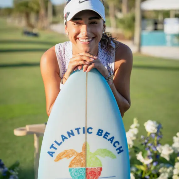 Isabella Fierro after winning the 2026 Atlantic Beach Classic