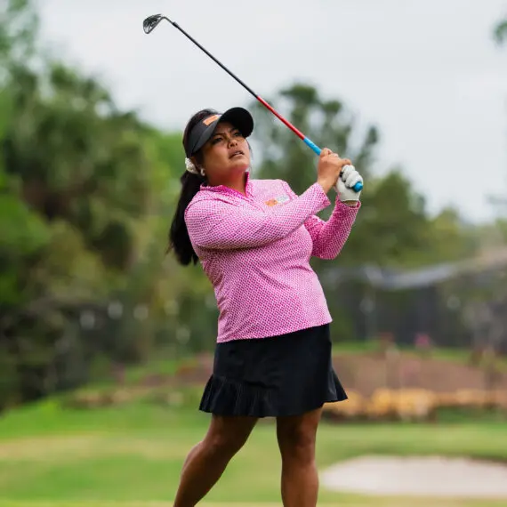 Dottie Ardina during round 1 of the 2026 IOA Golf Classic