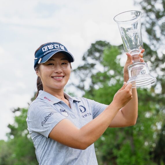 Jeongeun Lee6 after winning the 2026 IOA Golf Classic